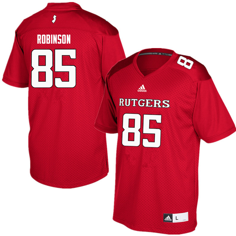 Men #85 Daevon Robinson Rutgers Scarlet Knights College Football Jerseys Sale-Red - Click Image to Close